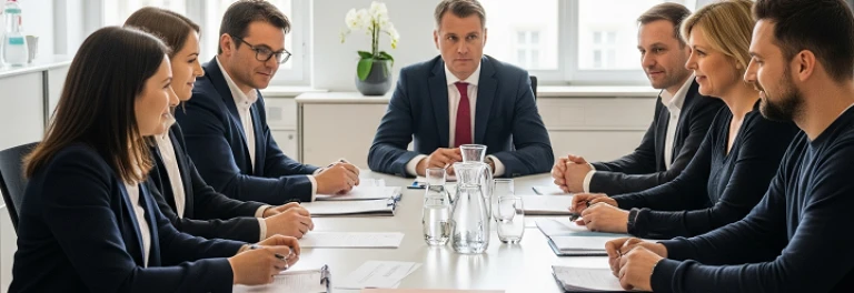  varias ejecutivos y de una empresa sentados alrededor de una mesa de trabajo 