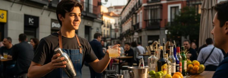 ¿Puede un camarero de 17 años servir bebidas alcohólicas?