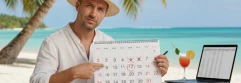 ¿Cuál es el equivalente en días laborables de 31 días de vacaciones naturales según convenio?