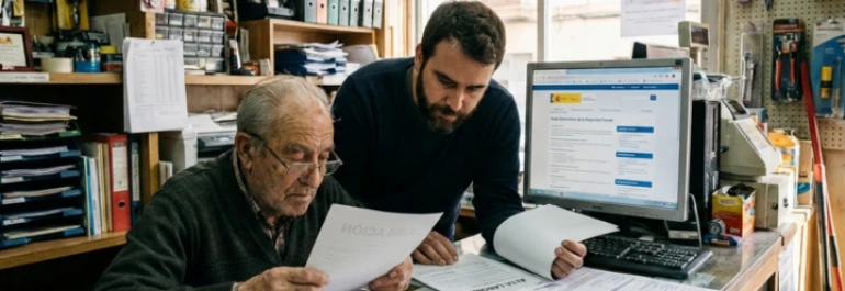 ¿Debe cambiar a RETA como familiar colaborador el hijo contratado para mantener la jubilación activa del autónomo?