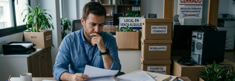 ¿Qué indemnización corresponde por el cierre de negocio sin causa alguna por decisión del empresario autónomo?