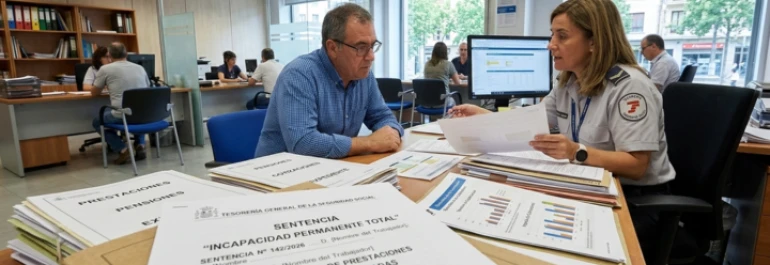 ¿Qué trámites deben seguirse ante la tesorería cuando un trabajador pasa de IT a Incapacidad Permanente Total?