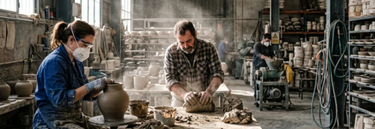 ¿La exposición a sílice cristalina en trabajos de cerámica genera derecho a plus de peligrosidad, toxicidad o penosidad?