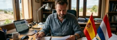 ¿Cómo se gestionan cotizaciones y tributación en España de un empleado holandés que trabaja para empresas de España y Países Bajos desde España?