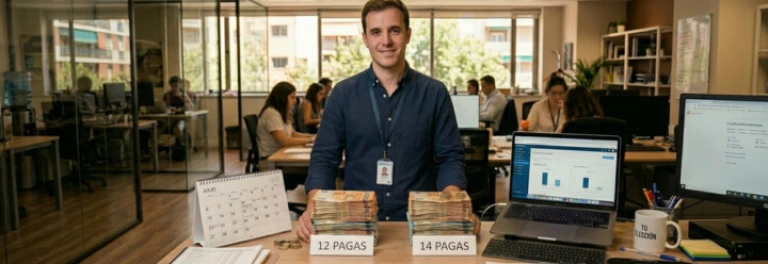 ¿Puede un empleado elegir recibir su salario en 12 o 14 pagas aunque la empresa tenga otra estipulación?