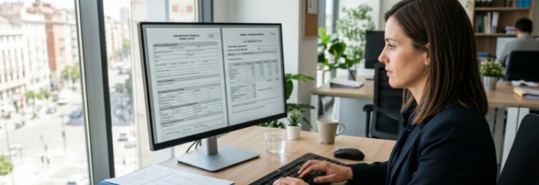 ¿Cómo se comunica la jornada en un contrato de formación en alternancia en Seguridad Social y SEPE y cómo se reflejan las horas en nómina y certificado?
