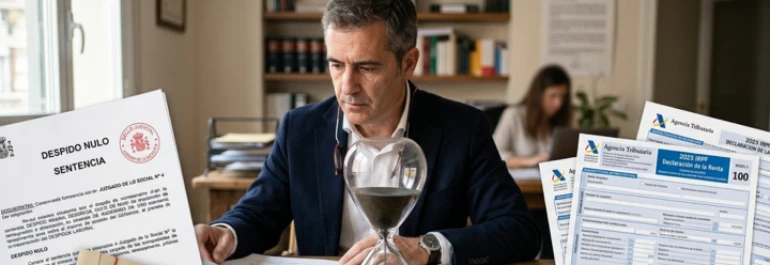 ¿Cuándo empieza a contar la prescripción para pedir la devolución de ingresos indebidos en el IRPF tras una sentencia de despido nulo con salarios de tramitación?