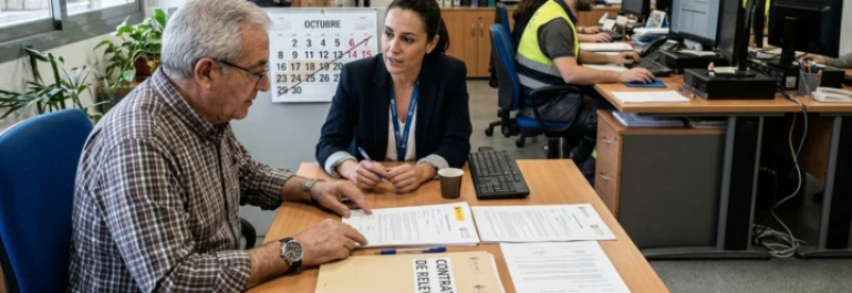 ¿Puede sancionarse con suspensión de empleo y sueldo a un trabajador jubilado parcial sin afectar al contrato de relevo?