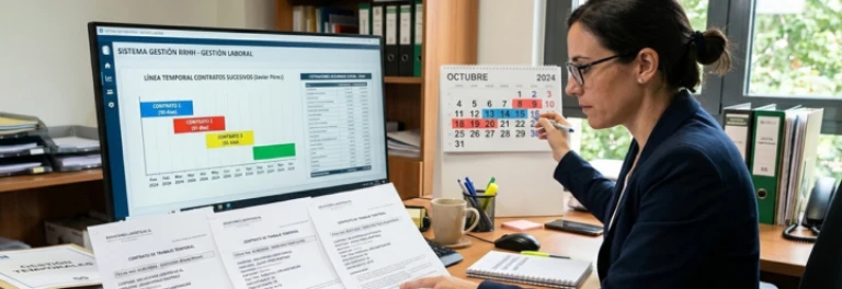 ¿Cuándo se aplica el recargo por contratos temporales inferiores a 30 días cuando se encadenan varios contratos del mismo trabajador?