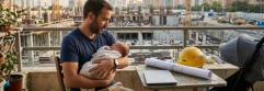 ¿Se puede disfrutar del permiso por nacimiento a tiempo parcial mientras se trabaja en el extranjero?