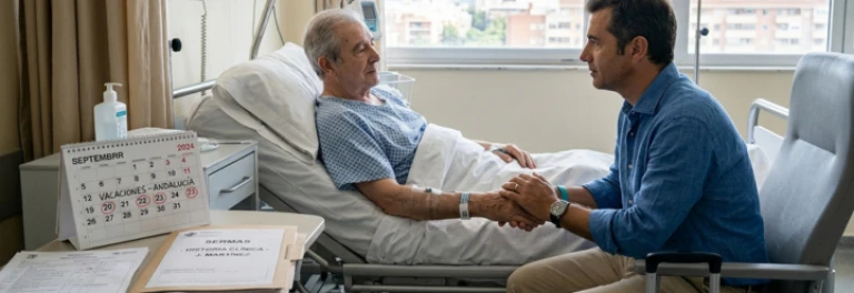¿Se pueden interrumpir o ampliar las vacaciones por la hospitalización de un familiar?
