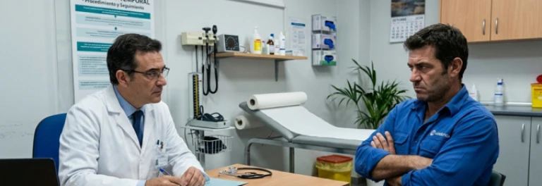  trabajador que evita ser examinado por el medico en el control medico por incapacidad temporal 