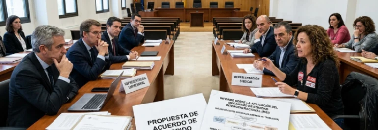  reunion de abogados y representantes sindicales sobre el MEi y el despido colectivo 