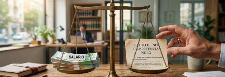  balanza del salario y un pacto de no competencia nulo 