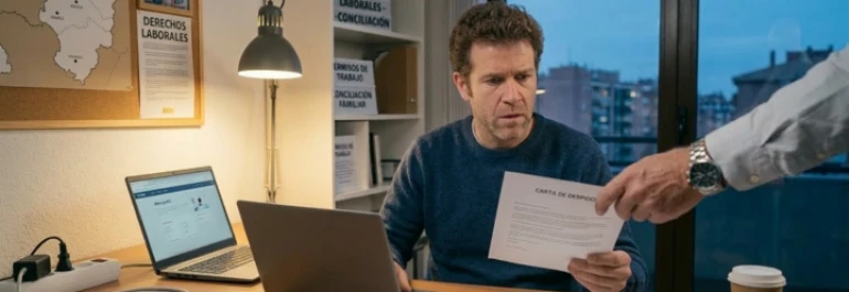  trabajador recibe sorprendido una carta de despido 