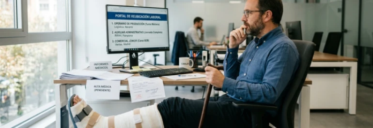  trabajador incapacitado recibe notificacion de que va a ser trasladado 