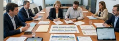  Trabajadores con comité de empresa pactando sistema de vacaciones en junta 