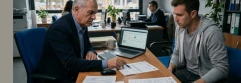  Empleador formalizando el alta con el trabajador para que reciba prestación 