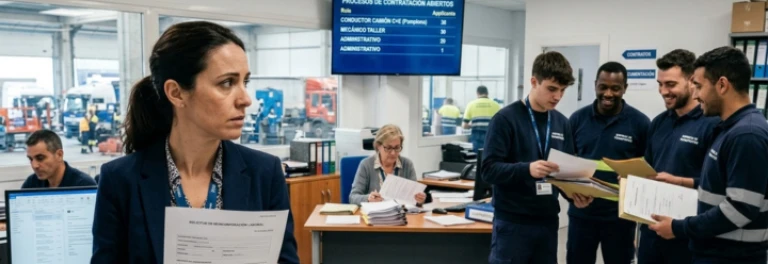  Trabajadora con papel de reincorporación, a la derecho nuevos contratados en la empresa 