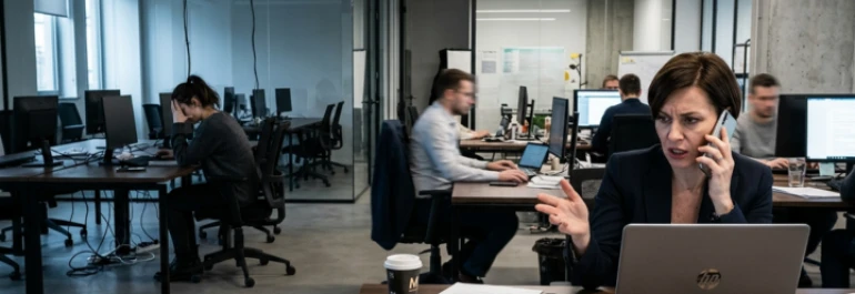  trabajadora aislada en el trabajo por su superior 