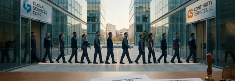  trabajadores con cambio de contrata 