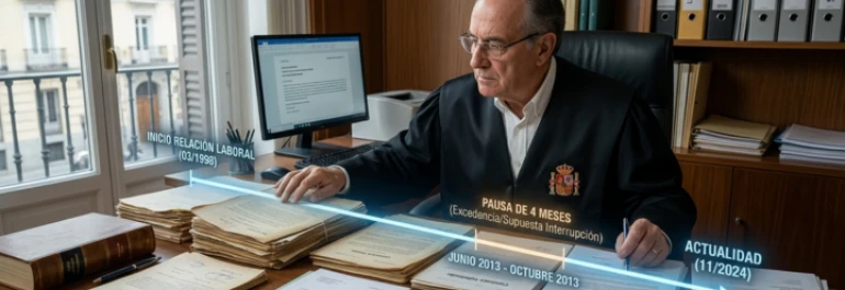  juez analizando una relacion laboral 
