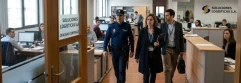  policia entrando a registrar una empresa 