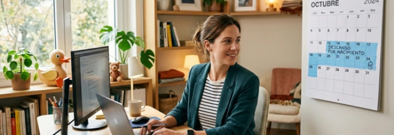  trabajadora a tiempo parcial planifica su descanso por nacimiento 